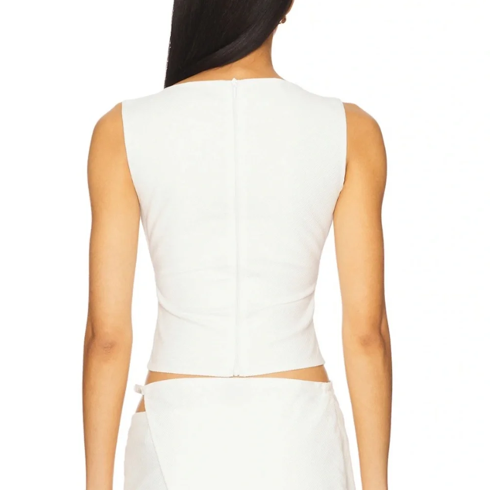 OW Collective Malene Top in White US 8 - Picture 2 of 6